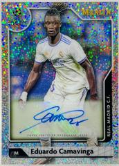 Eduardo Camavinga [Speckle] Soccer Cards 2021 Topps Merlin Chrome UEFA Autographs Prices