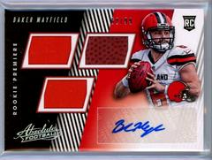 Baker Mayfield [Material Autograph Spectrum] Football Cards 2018 Panini Absolute Prices