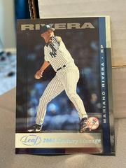 Mariano Rivera [Lineage] Baseball Cards 2002 Leaf Prices