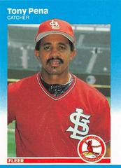 Tony Pena #U-98 Baseball Cards 1987 Fleer Update Prices