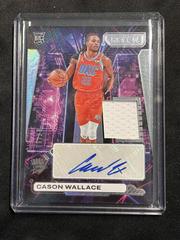 Cason Wallace #12 Basketball Cards 2023 Panini Recon Rookie Jersey Autograph Prices