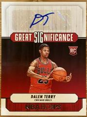 Dalen Terry Basketball Cards 2022 Panini Hoops Great SIGnificance Autographs Prices