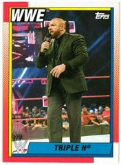 Triple H #100 Wrestling Cards 2021 Topps Heritage WWE Prices