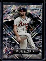 Spencer Strider [Black Atomic] #BSR-50 Baseball Cards 2022 Bowman Sterling Prices
