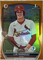 Luis Rodriguez [Orange] Baseball Cards 2023 Bowman 1st Edition Prices