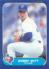 Bobby Witt #U-129 Baseball Cards 1986 Fleer Update Prices