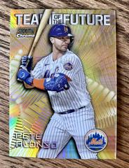 Pete Alonso [Gold] Baseball Cards 2022 Stadium Club Chrome Team of the Future Prices