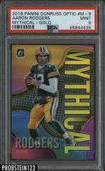 Aaron Rodgers [Gold] #M-9 Football Cards 2019 Donruss Optic Mythical Prices