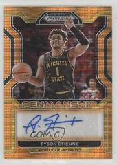Tyson Etienne [Orange Pulsar] #CP-TET Basketball Cards 2022 Panini Prizm Draft Picks College Penmanship Autographs Prices