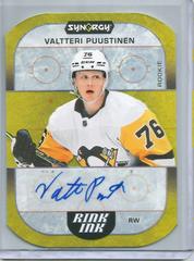 Valtteri Puustinen Hockey Cards 2022 Upper Deck Synergy Rink Ink Rookie Autographs Prices