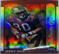 Jerry Rice [Gold Refractor] #120 Football Cards 1999 Bowman Chrome Prices