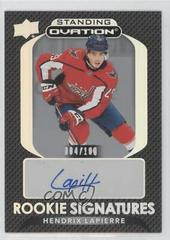 Hendrix Lapierre #SORS-HL Hockey Cards 2021 Upper Deck Ovation Standing Rookie Signatures Prices