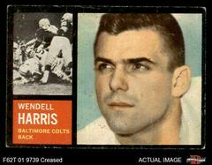 Wendell Harris #11 Football Cards 1962 Topps Prices
