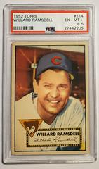 Willard Ramsdell #114 Baseball Cards 1952 Topps Prices