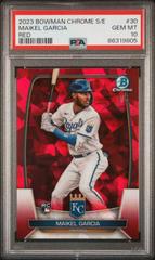 Maikel Garcia [Red] #30 Baseball Cards 2023 Bowman Chrome Prices