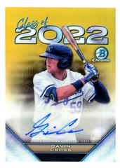 Gavin Cross [Gold] #C22A-GC Baseball Cards 2022 Bowman Draft Class of Autographs Prices
