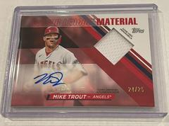 Mike Trout [Red] #MLMA-MT Baseball Cards 2024 Topps Major League Material Autograph Prices
