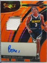 Bones Hyland [Orange Pulsar] Basketball Cards 2021 Panini Select Rookie Jersey Autographs Prices