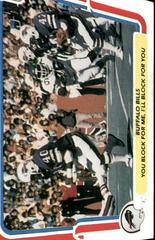 Buffalo Bills [You Block for Me, I'll...] #5 Football Cards 1980 Fleer Team Action Prices