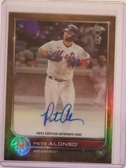 Pete Alonso [Gold] #BBA-PA Baseball Cards 2022 Topps Chrome Ben Baller Autographs Prices