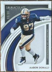 Aaron Donald #28 Football Cards 2022 Panini Immaculate Collegiate Prices