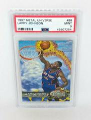 Larry Johnson Basketball Cards 1997 Metal Universe Prices