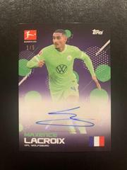 Maxence Lacroix [Autograph Purple] Soccer Cards 2022 Topps Bundesliga International Stars Prices