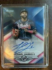 Michael Harris II [Blue] #RA-MH Baseball Cards 2023 Bowman Sterling Rookie Autographs Prices