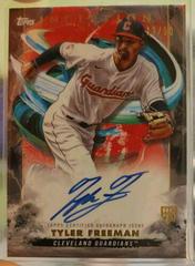 Tyler Freeman [Orange] #BRES-TF Baseball Cards 2023 Topps Inception Rookie and Emerging Stars Autographs Prices