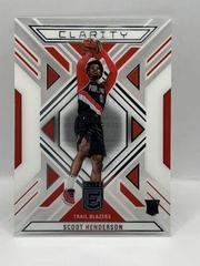 Scoot Henderson #21 Basketball Cards 2023 Donruss Elite Clarity Prices