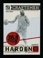 James Harden [Press Proof] Basketball Cards 2019 Panini Donruss Craftsmen Prices