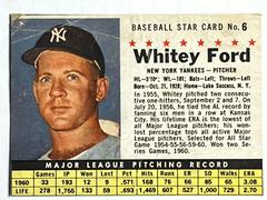 Whitey Ford [Hand Cut] Baseball Cards 1961 Post Cereal Prices