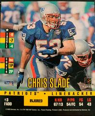 Chris Slade Football Cards 1995 Panini Donruss Red Zone Prices
