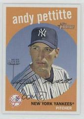 Andy Pettitte [Black Back] #60 Baseball Cards 2008 Topps Heritage Prices