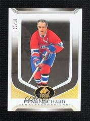 Henri Richard [Black] #132 Hockey Cards 2020 SP Signature Edition Legends Prices