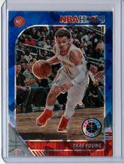 Trae Young [Blue Cracked Ice] #1 Basketball Cards 2019 Panini Hoops Premium Stock Prices