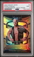 Stone Cold Steve Austin [Gold Prizm] Wrestling Cards 2022 Panini Select WWE Championship Prices