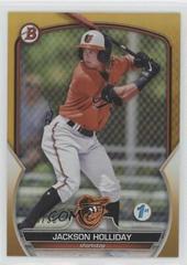 Jackson Holliday [Gold] Baseball Cards 2023 Bowman 1st Edition Prices