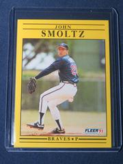 John Smoltz #704 Baseball Cards 1991 Fleer Prices