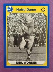 Neil Worden Football Cards 1990 Notre Dame Collegiate Collection Prices