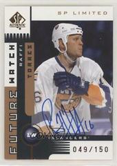 Raffi Torres [Autographed SP Limited] #180 Hockey Cards 2001 SP Authentic Prices