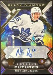 Nick Abruzzese [Purple Relic Autograph] #BDF-NA Hockey Cards 2022 Upper Deck Black Diamond Futures Prices