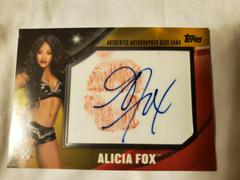 Alicia Fox [Gold Autograph] Wrestling Cards 2016 Topps WWE Divas Revolution Kiss Prices
