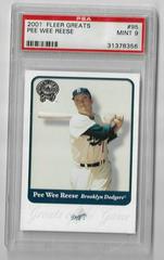 Pee Wee Reese #95 Baseball Cards 2001 Fleer Greats Prices