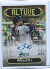 Jose Altuve #SSA-JA Baseball Cards 2022 Bowman Sterling Signage Autographs Prices