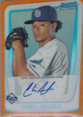Chris Archer [Orange Refractor Autograph] Baseball Cards 2011 Bowman Chrome Prospects Prices
