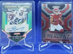 Skyy Moore [Green] #HG-SM1 Football Cards 2022 Leaf Valiant Autographs Honor Guard Prices