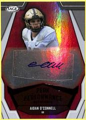 Aidan O'Connell [Red] #PKA-AO Football Cards 2023 Sage Peak Performance Autographs Prices