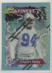 Charles Haley [Refractor] #145 Football Cards 1995 Topps Finest Prices