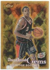 Steve Francis [Gold Refractor] #170 Basketball Cards 2000 Finest Prices